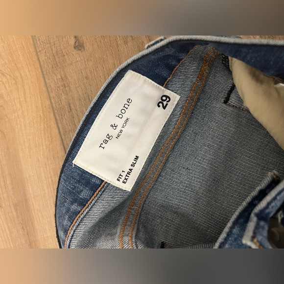 Blue distressed Rag & Bone Jeans - Picture 3 of 3